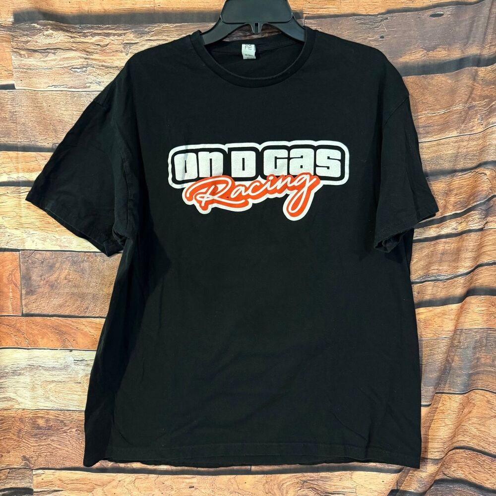 COTTON HERITAGE T-Shirt Men’s Black XL 100% Cotton Racing Graphic Tee